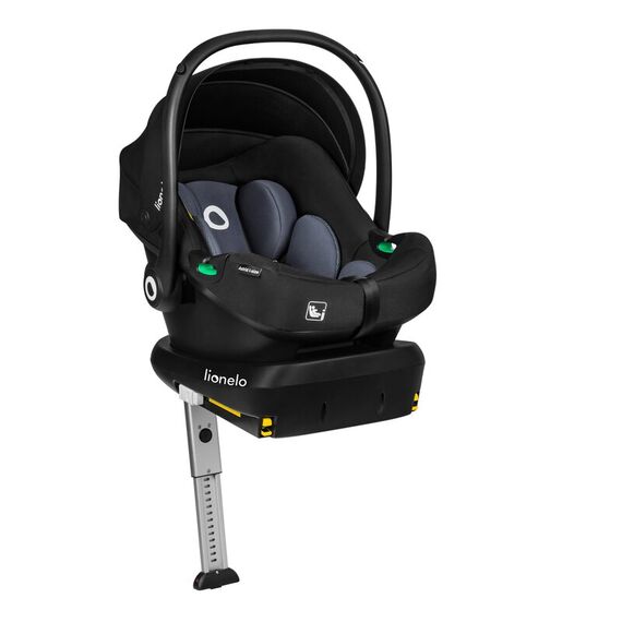 Baza scaun auto i-Size, Lionelo, Astrid, Cu Isofix, Cu indicatori pentru instalare corecta, Negru - poza 5 - ExclusivMAG.ro