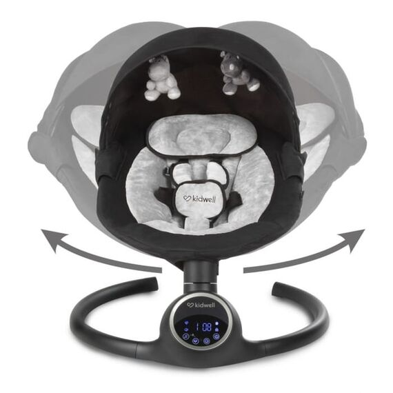 Leagan electric 2 in 1 Kidwell Reve - Black Silver, Culoare: Gri/Negru - poza 3 - ExclusivMAG.ro