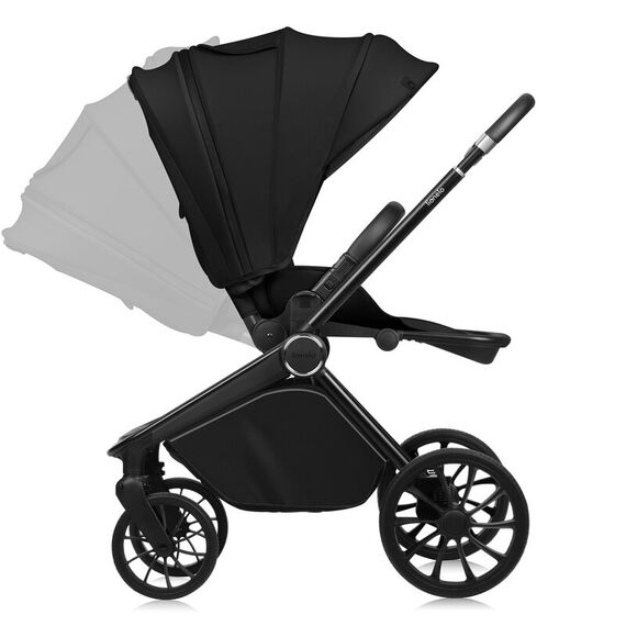 Carucior sport, Lionelo, Mika Plus, Pana la 22 kg, 6-48 luni, Negru, Culoare: Negru, Model: sport - poza 6 - ExclusivMAG.ro