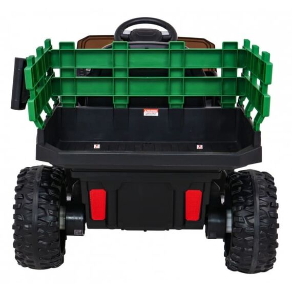 Masinuta electrica cu telecomanda FARMER PICK-UP, roti EVA, scaun tapitat, 116x66x65 cm, putere 70W - Verde, Culoare: Verde, Capacitate acumulator: 12V - poza 4 - ExclusivMAG.ro