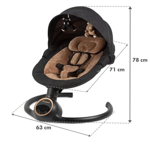 Leagan electric 2 in 1 Kidwell Reve - Black Gold, Culoare: Negru/Auriu - poza 9 - ExclusivMAG.ro