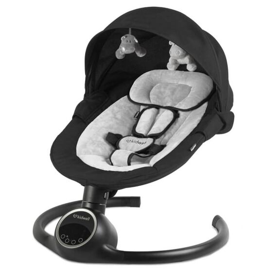 Leagan electric 2 in 1 Kidwell Reve - Black Silver, Culoare: Gri/Negru  - ExclusivMAG.ro