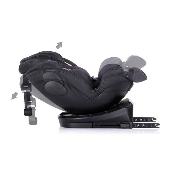 Scaun auto Chipolino Hypnotic I-Size 40-150 cm cu sistem Isofix si sezut rotativ anthracite, Culoare: Gri/Negru, Grupa: 0-36kg (0 luni - 12 ani) - poza 7 - ExclusivMAG.ro