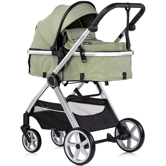Carucior Chipolino Vista 3 in 1 basil, Culoare: Verde, Model: 3 in 1 - poza 2 - ExclusivMAG.ro