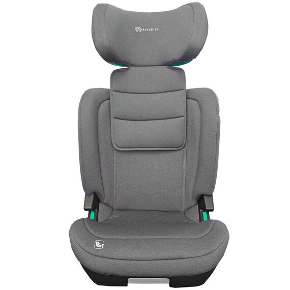Scaun auto Appekids, I-SIZE, 100 -150 cm, Q-Fix - Grey, Culoare: Gri, Grupa: 15-36kg (4 ani - 12 ani) - poza 2 - ExclusivMAG.ro
