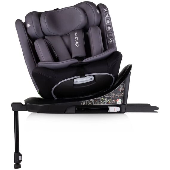 Scaun auto Chipolino Clima Air I-Size 40-150 cm cu sistem Isofix si sezut rotativ anthracite, Culoare: Gri, Grupa: 0-36kg (0 luni - 12 ani) - poza 6 - ExclusivMAG.ro