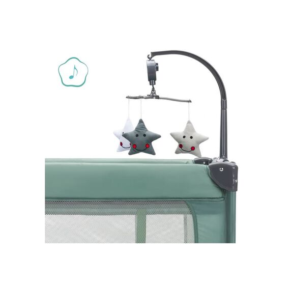 Patut pliabil Capri green Fillikid, Culoare: Verde, Dimensiuni: 120x60 - poza 9 - ExclusivMAG.ro