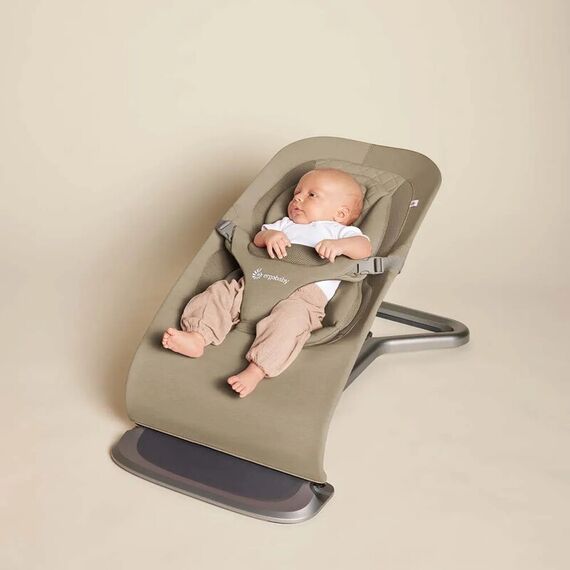Balansoar pentru copii 3 in 1 Ergobaby Evolve Soft Olive, Culoare: Crem - poza 2 - ExclusivMAG.ro