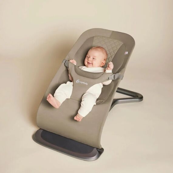 Balansoar pentru copii 3 in 1 Ergobaby Evolve Soft Olive, Culoare: Crem - poza 3 - ExclusivMAG.ro