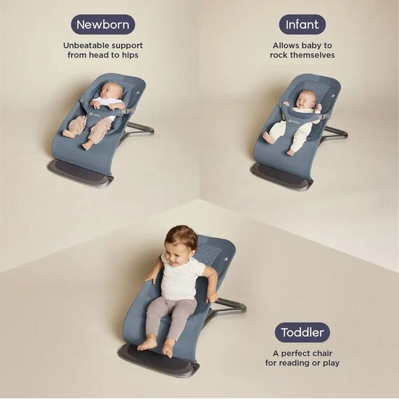 Balansoar pentru copii 3 in 1 Ergobaby Evolve, Oxford Blue, Culoare: Blue - poza 3 - ExclusivMAG.ro