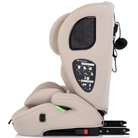 Scaun auto Chipolino Tycoon Iso I-Size 76-150 cm cu sistem Isofix tiramisu, Culoare: Crem, Grupa: 9-36kg (9 luni - 12 ani) - poza 4 - ExclusivMAG.ro