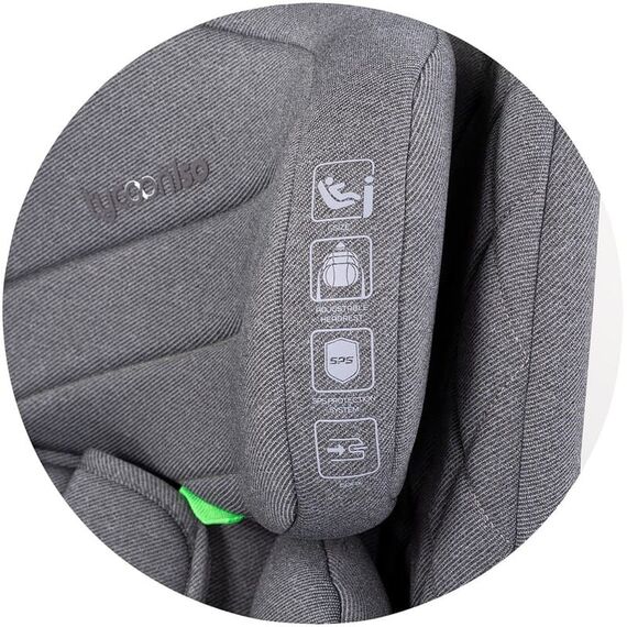 Scaun auto Chipolino Tycoon Iso I-Size 76-150 cm cu sistem Isofix cloud, Culoare: Gri, Grupa: 9-36kg (9 luni - 12 ani) - poza 5 - ExclusivMAG.ro