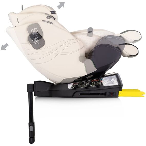Scaun auto Chipolino Premium I-Size 40-150 cm cu sistem Isofix biscotta, Culoare: Crem, Grupa: 0-36kg (0 luni - 12 ani) - poza 7 - ExclusivMAG.ro