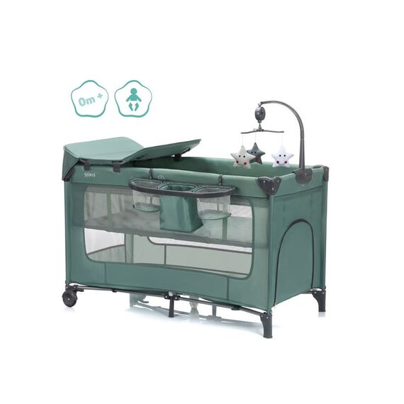 Patut pliabil Capri green Fillikid, Culoare: Verde, Dimensiuni: 120x60 - poza 2 - ExclusivMAG.ro