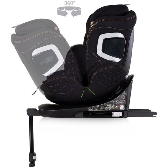 Scaun auto Chipolino Clima Air I-Size 40-150 cm cu sistem Isofix si sezut rotativ blackberry, Culoare: Negru, Grupa: 0-36kg (0 luni - 12 ani) - poza 7 - ExclusivMAG.ro