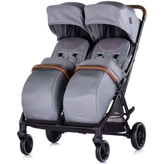 Carucior gemeni Chipolino Twinity cloud, Culoare: Gri, Model: gemeni - poza 2 - ExclusivMAG.ro