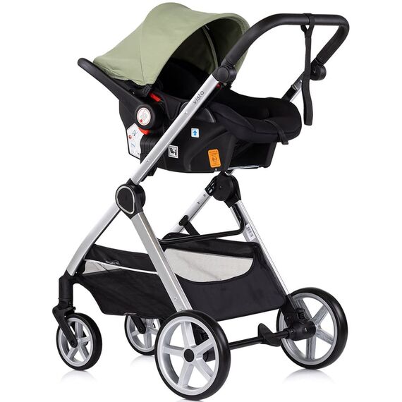 Carucior Chipolino Vista 3 in 1 basil, Culoare: Verde, Model: 3 in 1 - poza 9 - ExclusivMAG.ro