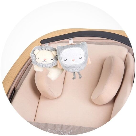 Scaunel balansoar Chipolino Senso biscotta wood, Culoare: Crem - poza 6 - ExclusivMAG.ro