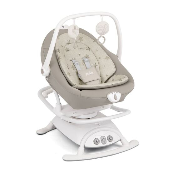 Joie – Leagan si balansoar rotativ Sansa 2 in 1 Cosmo Tan, Culoare: Bej  - ExclusivMAG.ro