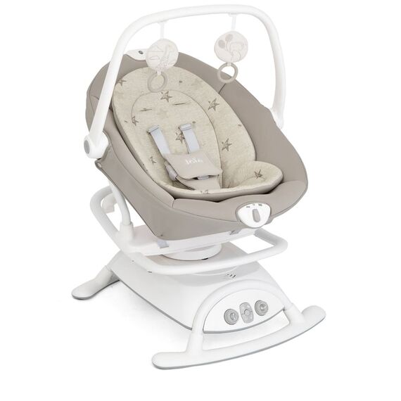 Joie – Leagan si balansoar rotativ Sansa 2 in 1 Cosmo Tan, Culoare: Bej - poza 2 - ExclusivMAG.ro