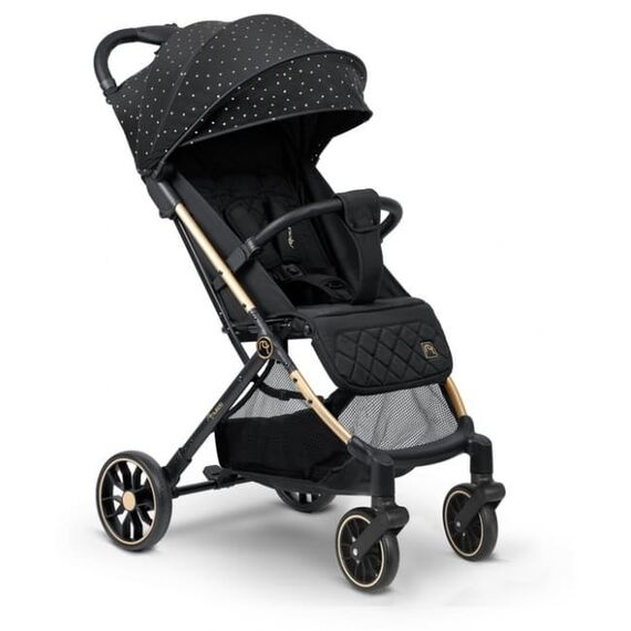 Carucior sport pentru copii, 78 x 33 x 104 cm, Nukido Paseo 716001 - Negru cu auriu, Culoare: Negru/Auriu, Model: sport  - ExclusivMAG.ro