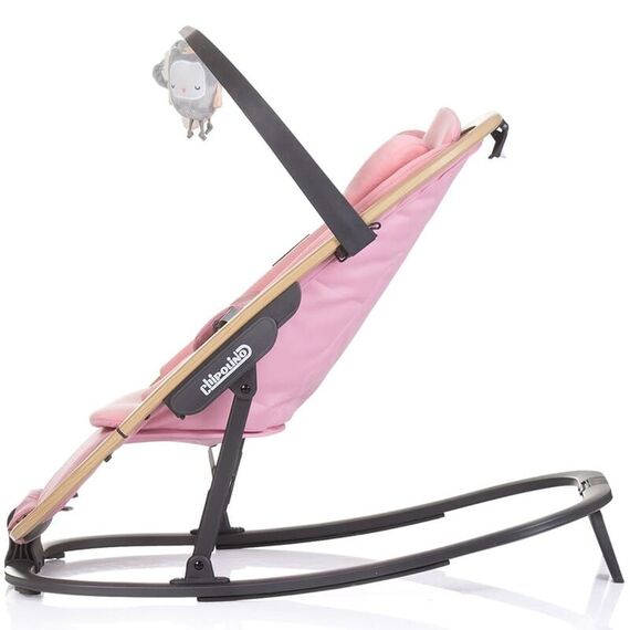 Scaunel balansoar Chipolino Senso pink marshmallow wood, Culoare: Roz - poza 4 - ExclusivMAG.ro