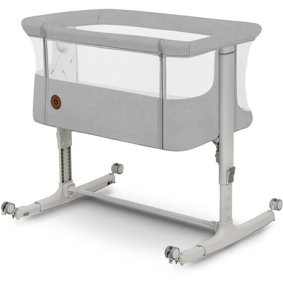 Patut co-sleeper, Lionelo, Aurora, 3 in 1, Cu leganare si setare unghiulara, Pana la 9 kg, 0 luni+, Bej/Gri deschis, Culoare: Gri deschis, Dimensiuni: 80x50 - poza 5 - ExclusivMAG.ro
