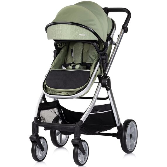 Carucior Chipolino Vista 3 in 1 basil, Culoare: Verde, Model: 3 in 1 - poza 3 - ExclusivMAG.ro