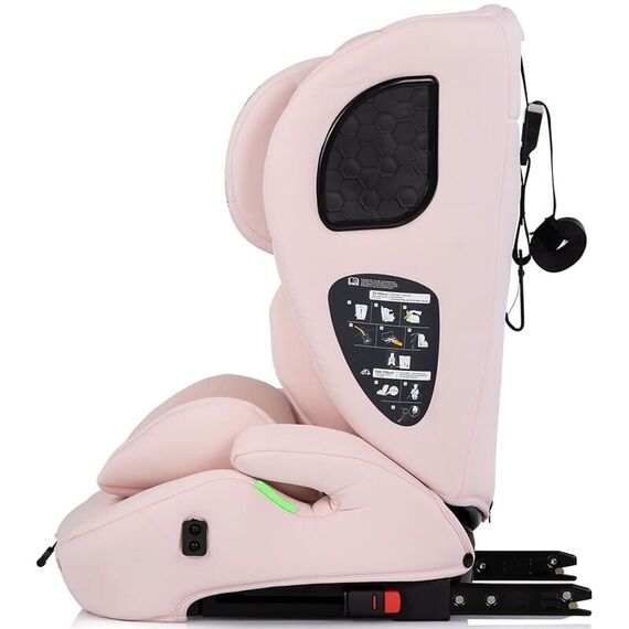 Scaun auto Chipolino Tycoon Iso I-Size 76-150 cm cu sistem Isofix pink marshmallow, Culoare: Roz, Grupa: 9-36kg (9 luni - 12 ani) - poza 4 - ExclusivMAG.ro