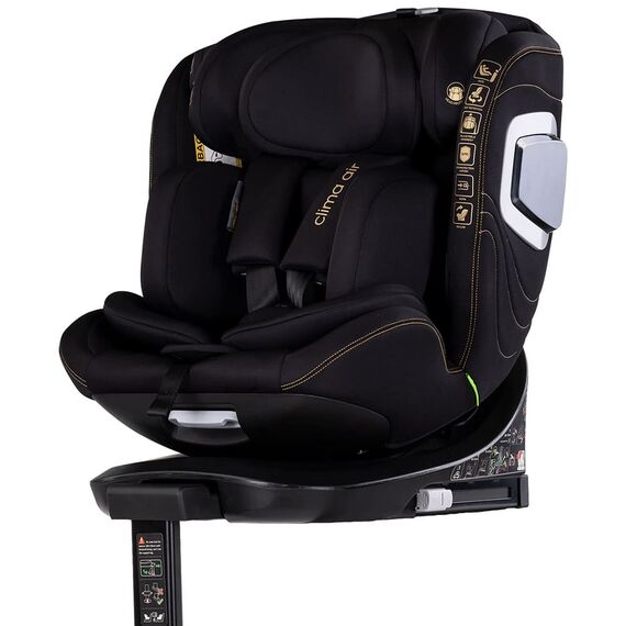 Scaun auto Chipolino Clima Air I-Size 40-150 cm cu sistem Isofix si sezut rotativ blackberry, Culoare: Negru, Grupa: 0-36kg (0 luni - 12 ani)  - ExclusivMAG.ro