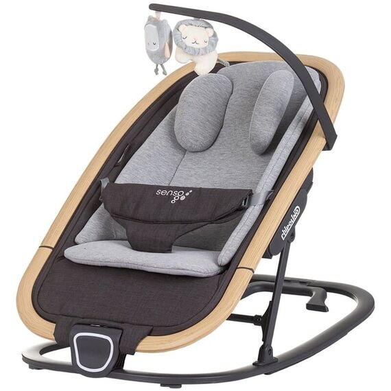 Scaunel balansoar Chipolino Senso cloud wood, Culoare: Gri  - ExclusivMAG.ro