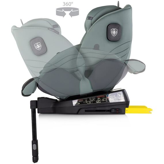 Scaun auto Chipolino Premium I-Size 40-150 cm cu sistem Isofix basil, Culoare: Verde, Grupa: 0-36kg (0 luni - 12 ani) - poza 6 - ExclusivMAG.ro