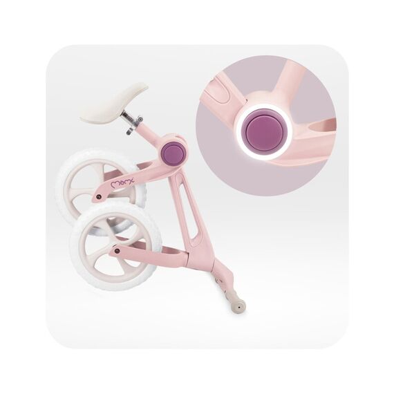 Bicicleta fara pedale, pliabila, Momi Noru - Pink, Culoare: Roz - poza 6 - ExclusivMAG.ro