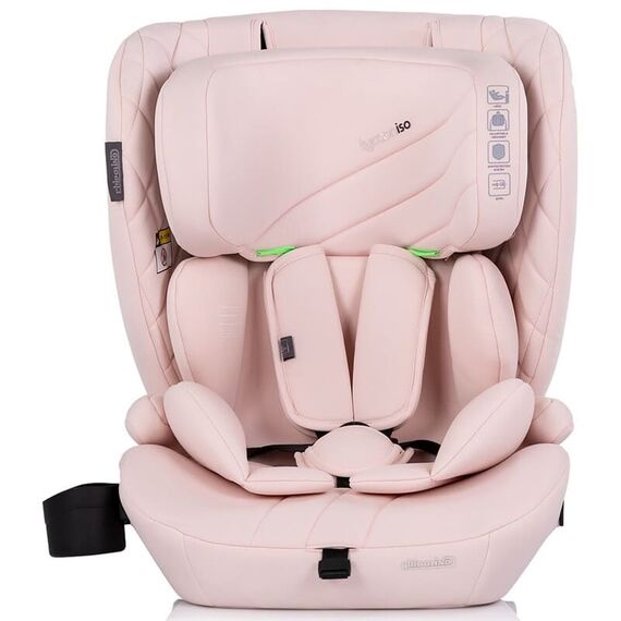 Scaun auto Chipolino Tycoon Iso I-Size 76-150 cm cu sistem Isofix pink marshmallow, Culoare: Roz, Grupa: 9-36kg (9 luni - 12 ani) - poza 2 - ExclusivMAG.ro