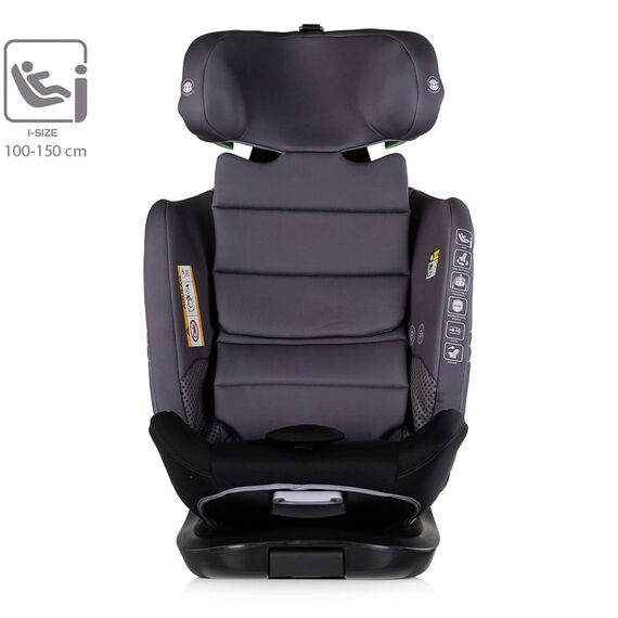 Scaun auto Chipolino Clima Air I-Size 40-150 cm cu sistem Isofix si sezut rotativ anthracite, Culoare: Gri, Grupa: 0-36kg (0 luni - 12 ani) - poza 9 - ExclusivMAG.ro