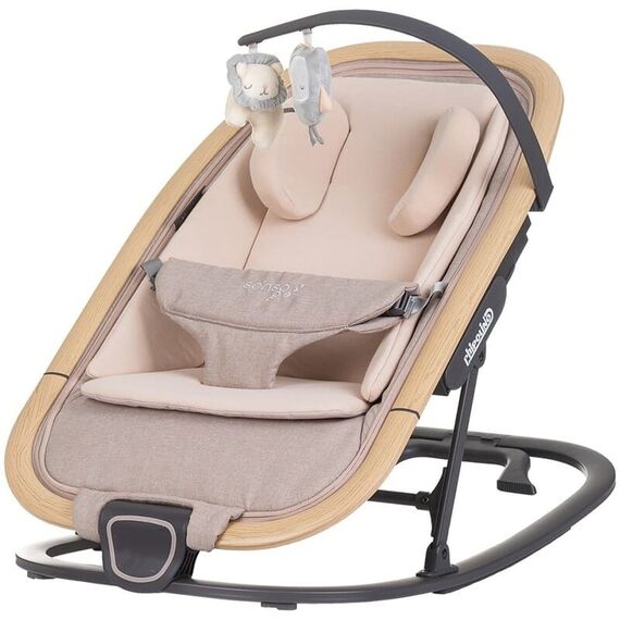 Scaunel balansoar Chipolino Senso biscotta wood, Culoare: Crem  - ExclusivMAG.ro