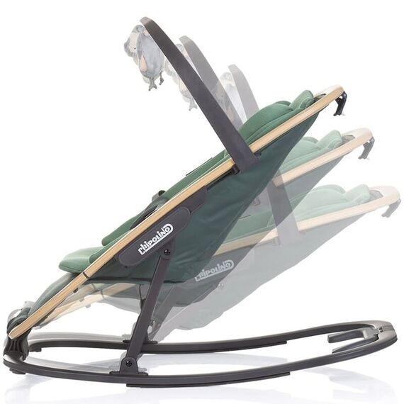 Scaunel balansoar Chipolino Senso basil wood, Culoare: Verde - poza 3 - ExclusivMAG.ro