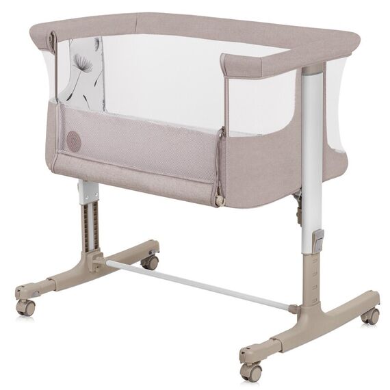 Patut co-sleeper, Lionelo, Aurora, 3 in 1, Cu leganare si setare unghiulara, Pana la 9 kg, 0 luni+, Bej, Culoare: Bej, Dimensiuni: 80x50 - poza 4 - ExclusivMAG.ro