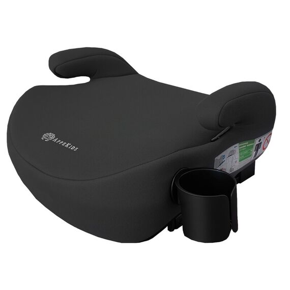 Inaltator auto cu isofix, I-SIZE, 125-150 cm , Appekids Junior - Black, Culoare: Negru, Grupa: 22-36kg (6 ani - 12 ani)  - ExclusivMAG.ro