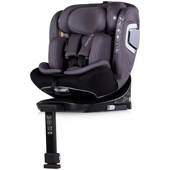 Scaun auto Chipolino Clima Air I-Size 40-150 cm cu sistem Isofix si sezut rotativ anthracite, Culoare: Gri, Grupa: 0-36kg (0 luni - 12 ani) - poza 2 - ExclusivMAG.ro