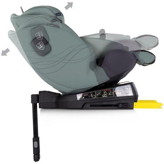 Scaun auto Chipolino Premium I-Size 40-150 cm cu sistem Isofix basil, Culoare: Verde, Grupa: 0-36kg (0 luni - 12 ani) - poza 7 - ExclusivMAG.ro