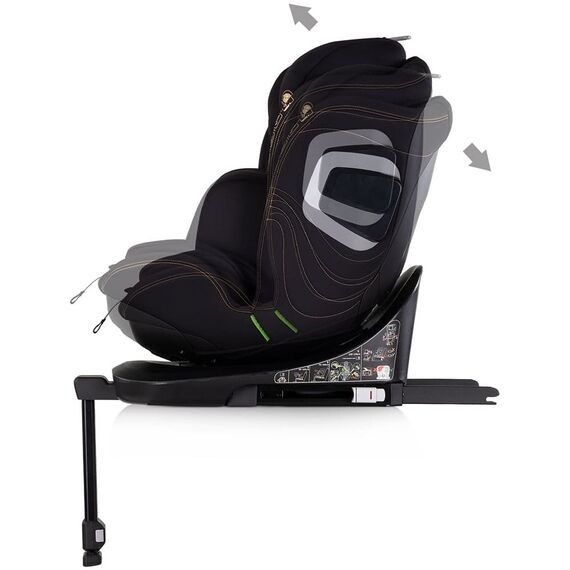 Scaun auto Chipolino Clima Air I-Size 40-150 cm cu sistem Isofix si sezut rotativ blackberry, Culoare: Negru, Grupa: 0-36kg (0 luni - 12 ani) - poza 5 - ExclusivMAG.ro
