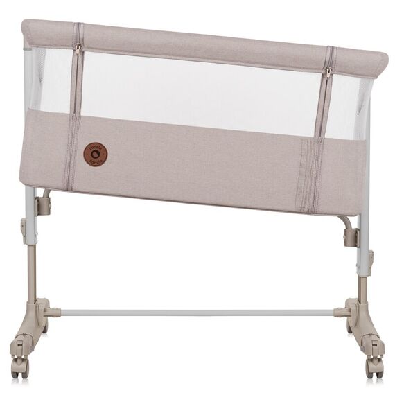 Patut co-sleeper, Lionelo, Aurora, 3 in 1, Cu leganare si setare unghiulara, Pana la 9 kg, 0 luni+, Bej, Culoare: Bej, Dimensiuni: 80x50 - poza 6 - ExclusivMAG.ro