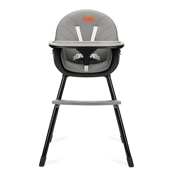 Scaun de masa copii Momi Reki, Piele ecologica, Black, Culoare: Negru - poza 2 - ExclusivMAG.ro