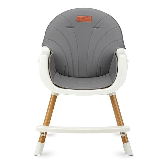 Scaun de masa copii Momi Reki, Piele ecologica, Dark Grey, Culoare: Gri - poza 4 - ExclusivMAG.ro