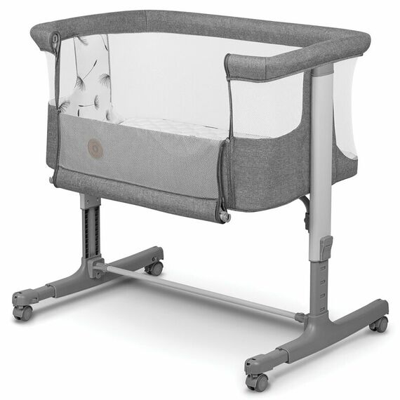 Patut co-sleeper, Lionelo, Aurora, 3 in 1, Cu leganare si setare unghiulara, Pana la 9 kg, 0 luni+, Gri, Culoare: Gri, Dimensiuni: 80x50 - poza 4 - ExclusivMAG.ro