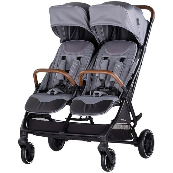 Carucior gemeni Chipolino Twinity cloud, Culoare: Gri, Model: gemeni  - ExclusivMAG.ro