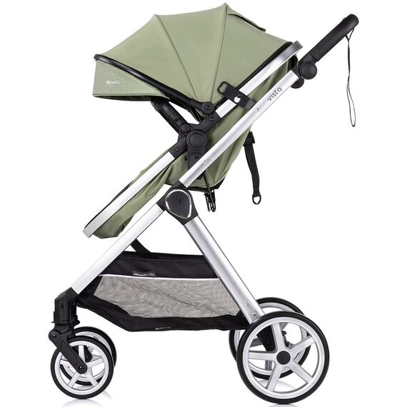 Carucior Chipolino Vista 3 in 1 basil, Culoare: Verde, Model: 3 in 1 - poza 5 - ExclusivMAG.ro