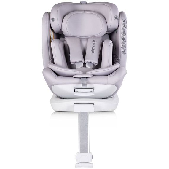 Scaun auto Chipolino Clima Air I-Size 40-150 cm cu sistem Isofix si sezut rotativ cloud, Culoare: Gri deschis, Grupa: 0-36kg (0 luni - 12 ani) - poza 3 - ExclusivMAG.ro