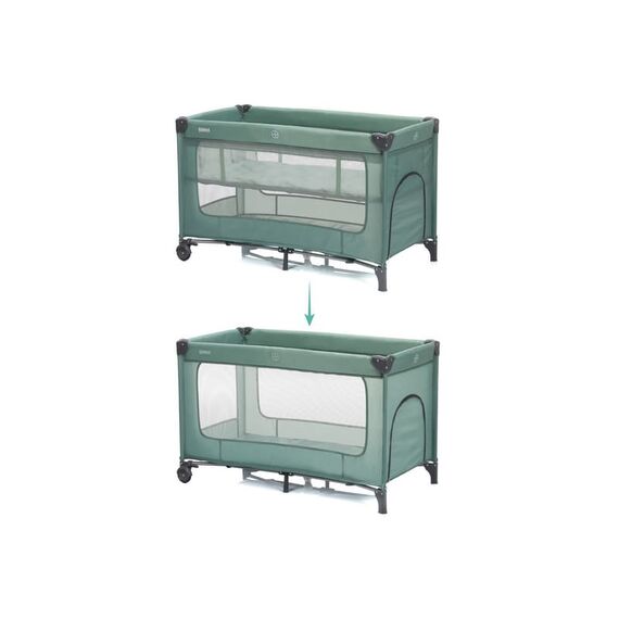 Patut pliabil Capri green Fillikid, Culoare: Verde, Dimensiuni: 120x60 - poza 5 - ExclusivMAG.ro